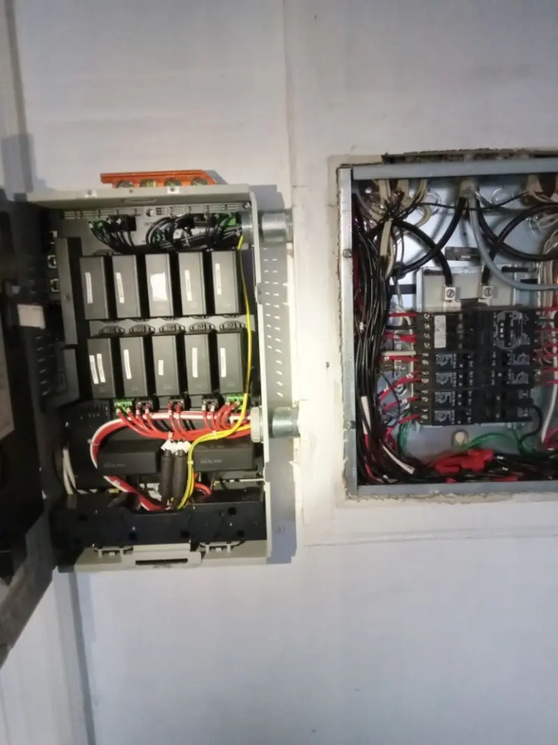 Electrical panel upgrade completed for Security Camera Wiring in Mount Holly
